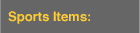 sports items